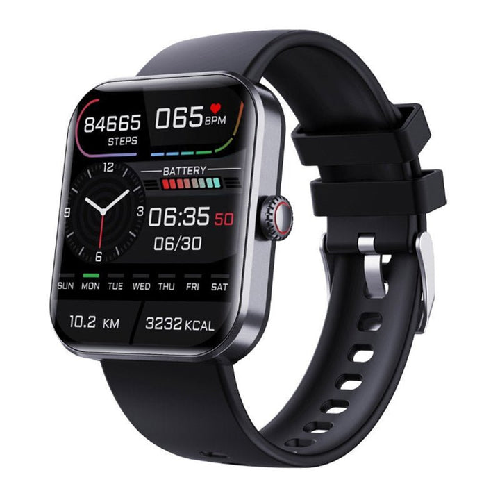 Smartwatch LED do bezbolesnego pomiaru glukozy, pulsometr i ciśnieniomierz. Idealny dla diabetyka, monitoruje zdrowie.