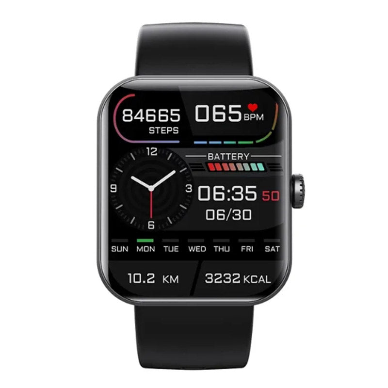 Nowoczesny smartwatch z wyświetlaczem LED do monitorowania glukozy, saturacji i tętna. Zdrowie pod kontrolą.