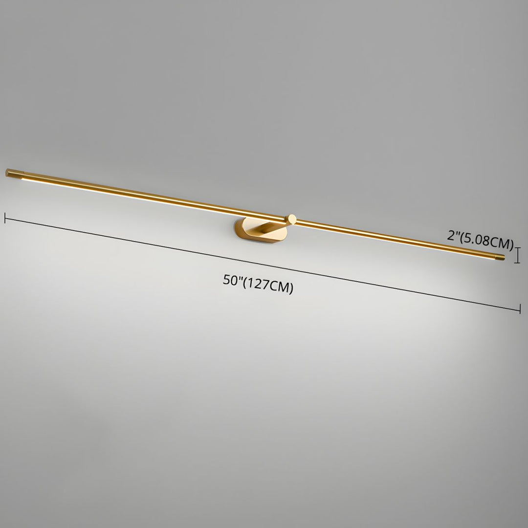 Smukła lampa LED do łazienki, montaż nad lustrem, styl nowoczesny, czarna.