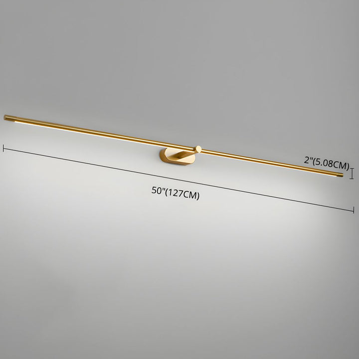 Smukła lampa LED do łazienki, montaż nad lustrem, styl nowoczesny, czarna.