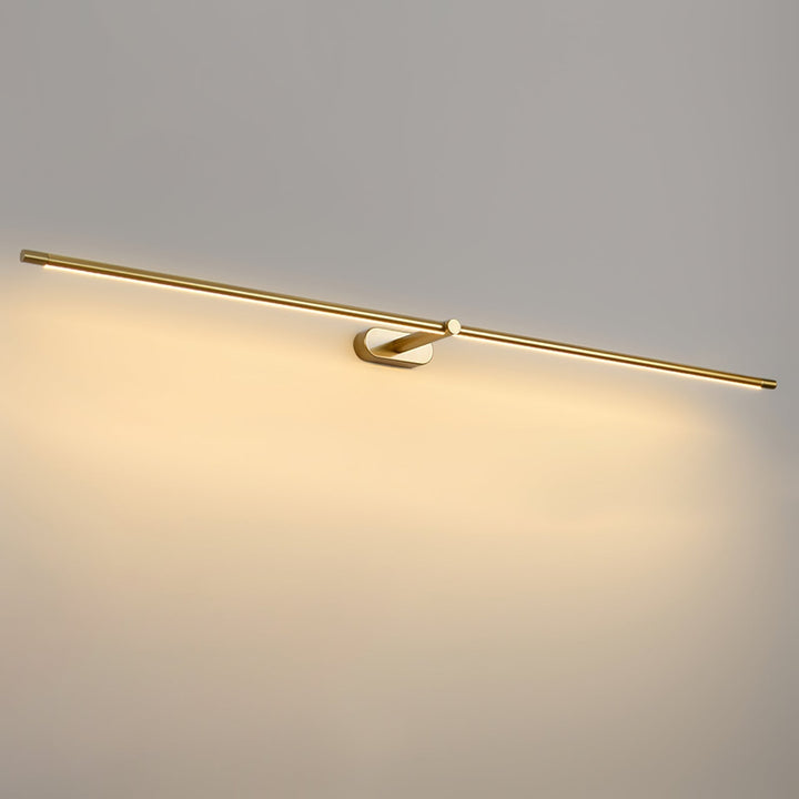 Czarna smukła lampa LED do lustra, montaż ścienny, energooszczędna, IP44.