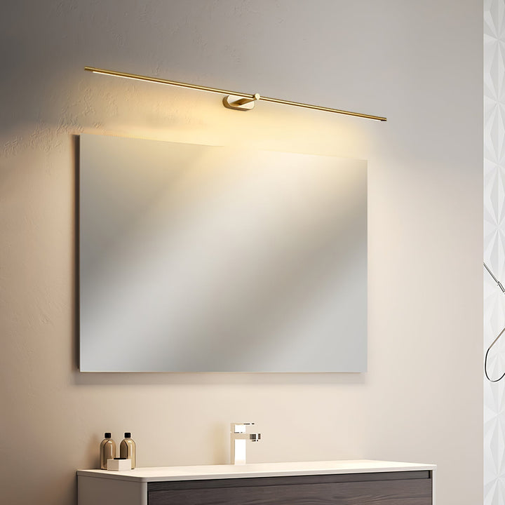 Smukła lampa LED łazienkowa do lustra, nowoczesne oświetlenie ścienne IP44.