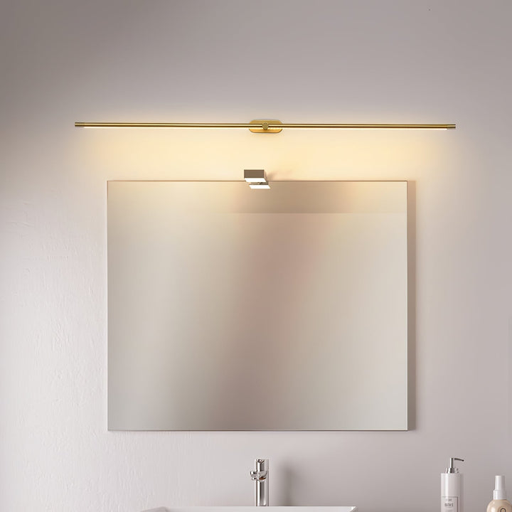 Oświetlenie LED łazienkowe, smukła lampa do lustra, styl minimalistyczny, IP44.
