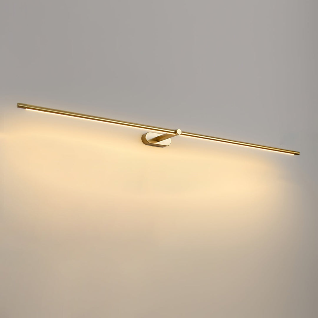 Smukła lampa LED do lustra, dekoracyjne oświetlenie łazienkowe, styl nowoczesny.