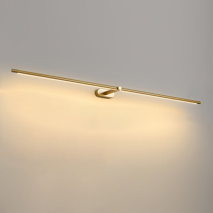 Smukła lampa LED do lustra, dekoracyjne oświetlenie łazienkowe, styl nowoczesny.