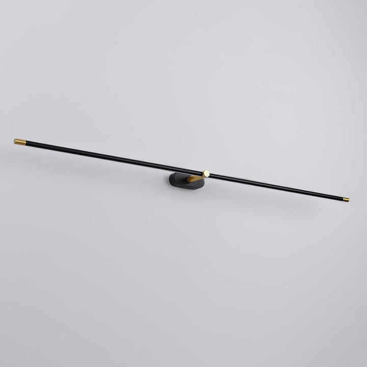 Smukła lampa LED do lustra, do łazienki, wysoka jakość, IP44, czarna.