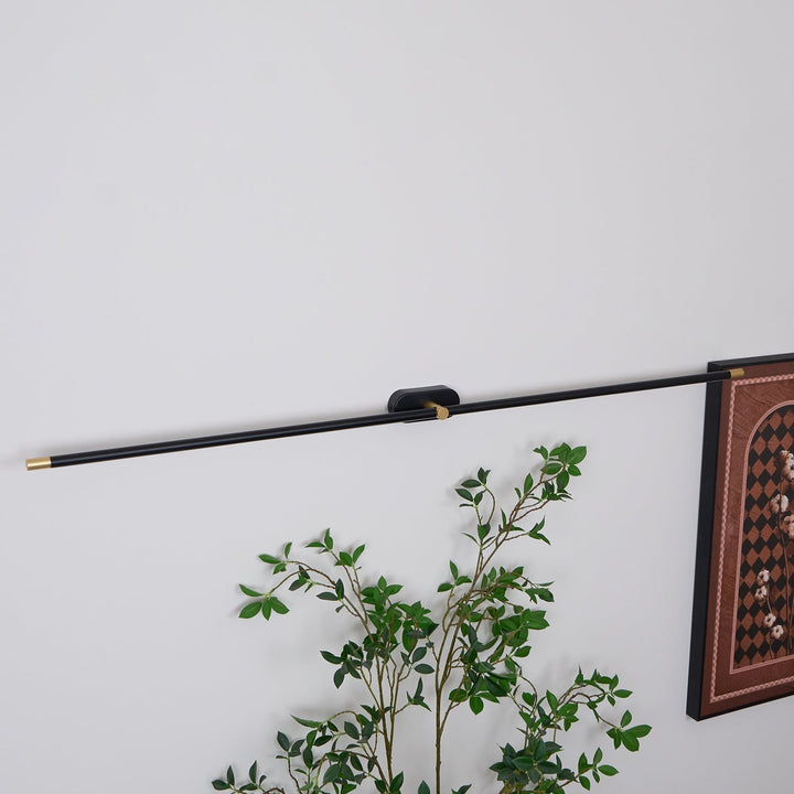 Smukła lampa LED do lustra, oświetlenie łazienkowe, IP44, nowoczesne, czarna.