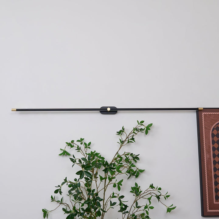 Oświetlenie łazienkowe LED smukłe, nad lustro, elegancki design, złota, IP44.