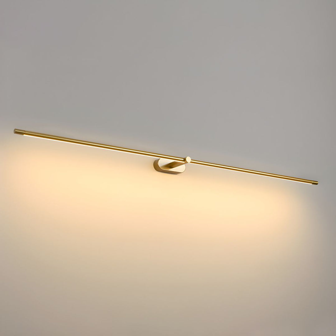 Smukła lampa LED do lustra łazienkowego, nowoczesne oświetlenie ścienne IP44, czarna.