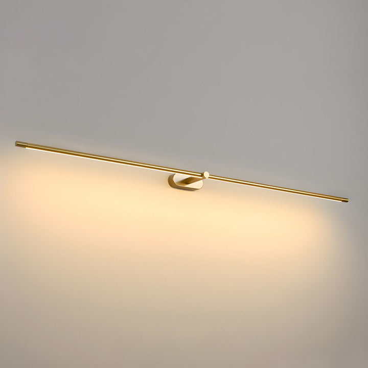 Smukła lampa LED do lustra łazienkowego, nowoczesne oświetlenie ścienne IP44, czarna.