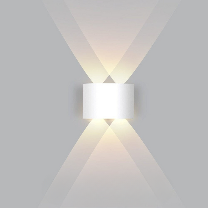 Nowoczesna lampa zewnętrzna LED, smukła, wodoodporna, do oświetlenia ogrodu i domu.