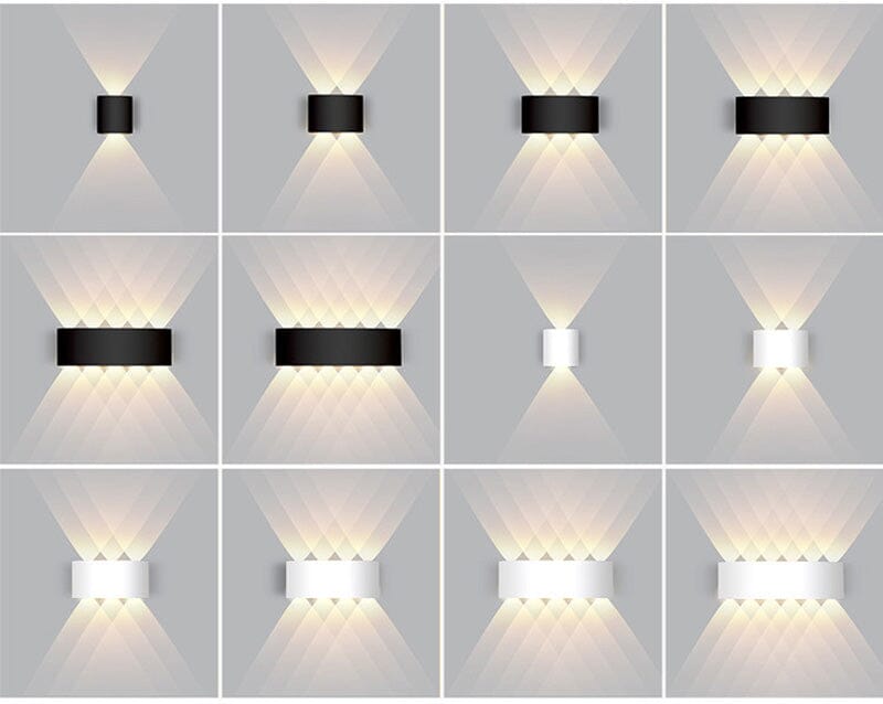 Nowoczesna lampa zewnętrzna LED, wodoodporna, smukła, idealna na taras i do ogrodu.