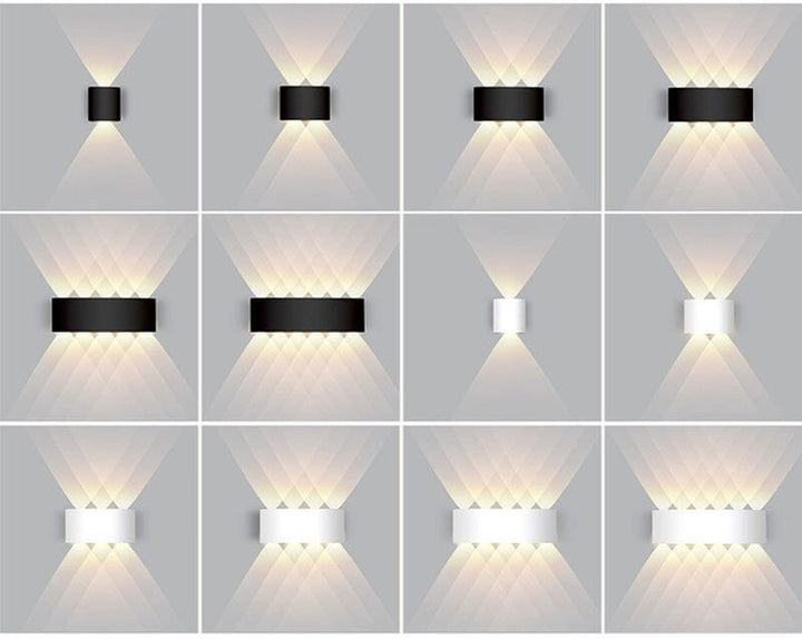 Nowoczesna lampa zewnętrzna LED, wodoodporna, smukła, idealna na taras i do ogrodu.