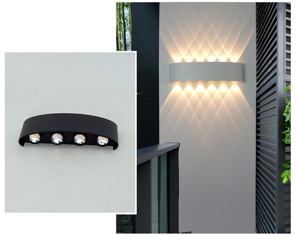 Lampa LED na balkon, smukła, wodoodporna i energooszczędna, do oświetlenia domu.