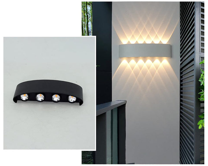 Lampa LED na balkon, smukła, wodoodporna i energooszczędna, do oświetlenia domu.