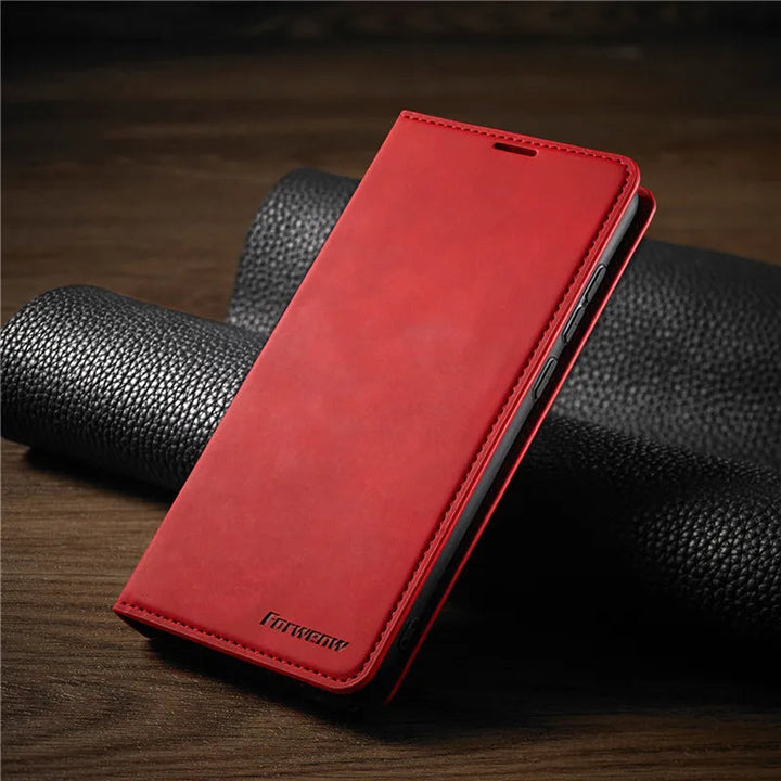Nowoczesne etui magnetyczne dla iPhone'a. Stylowy, smukły pokrowiec zapewnia pełną ochronę i wygodę użytkowania.
