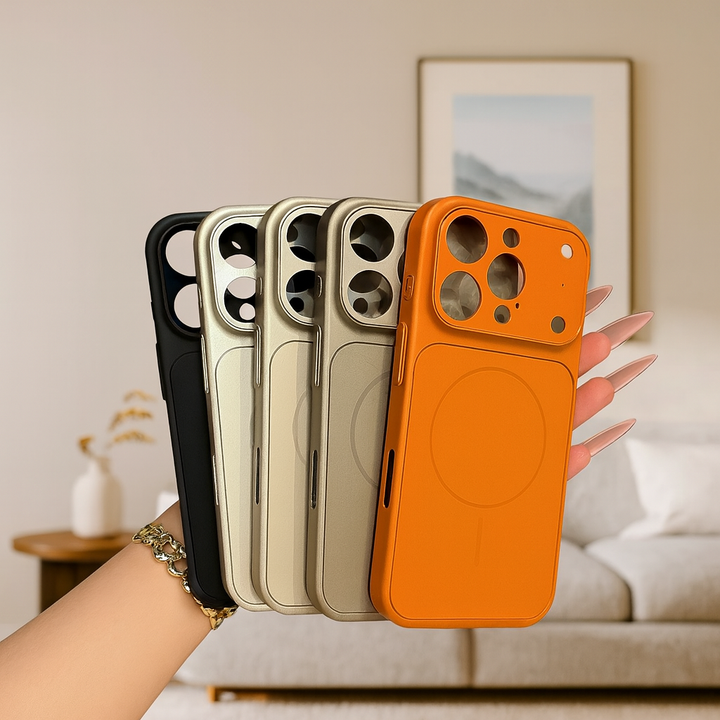 Smukłe etui na telefon z pierścieniem magnetycznym, zapewniające stylową ochronę. Idealne dla iPhone.