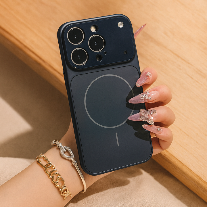 Ochronne etui na telefon z wytrzymałym pierścieniem magnetycznym, kompatybilne z akcesoriami iPhone.