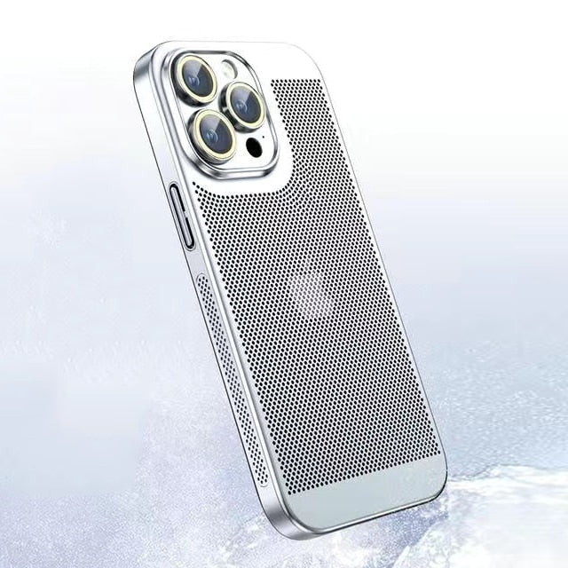 Smukłe etui ochronne z poliwęglanu na iPhone, eleganckie i antywstrząsowe, dla pełnej ochrony telefonu.