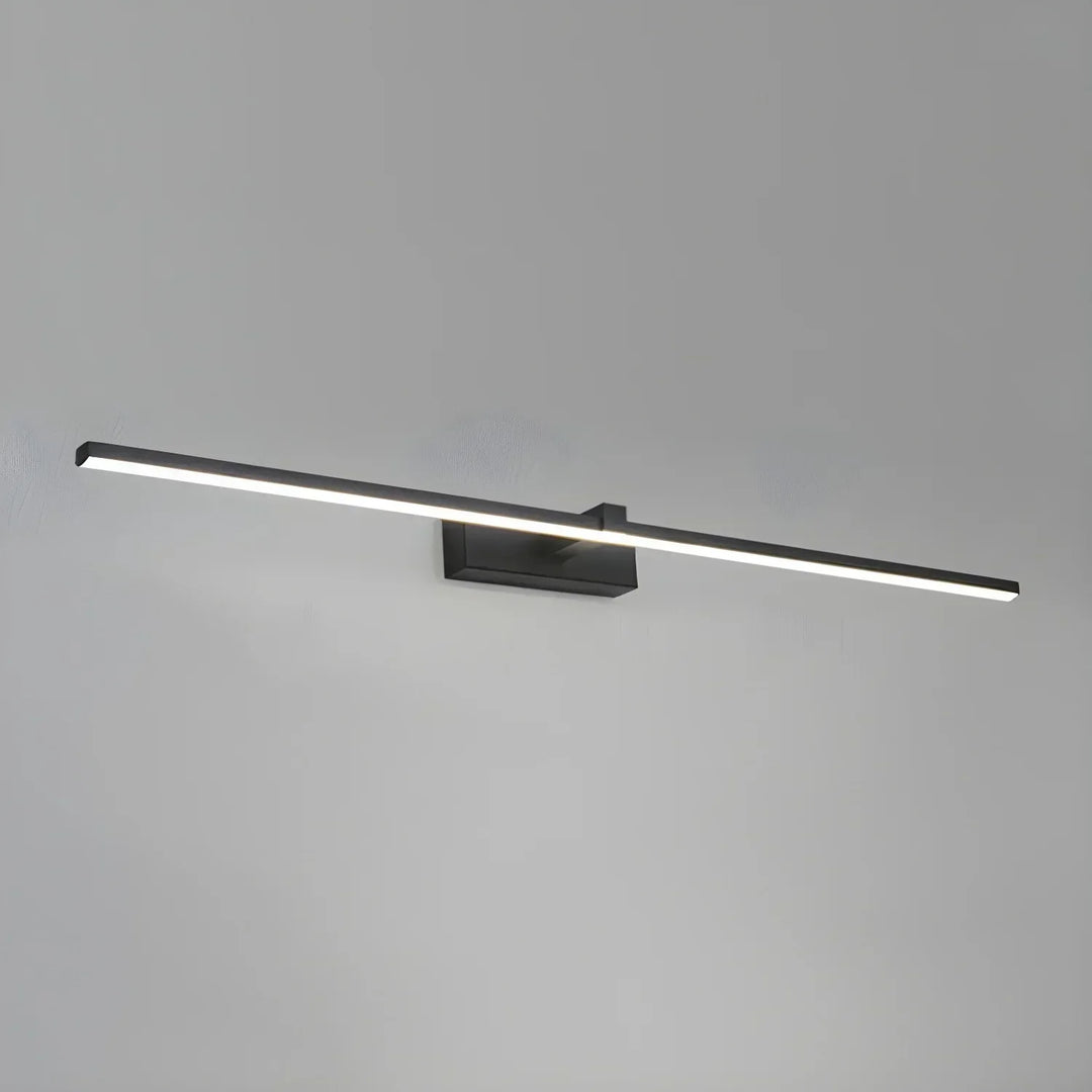 Liniowa lampa ścienna LED IP44, minimalistyczne oświetlenie łazienkowe, wydajne.