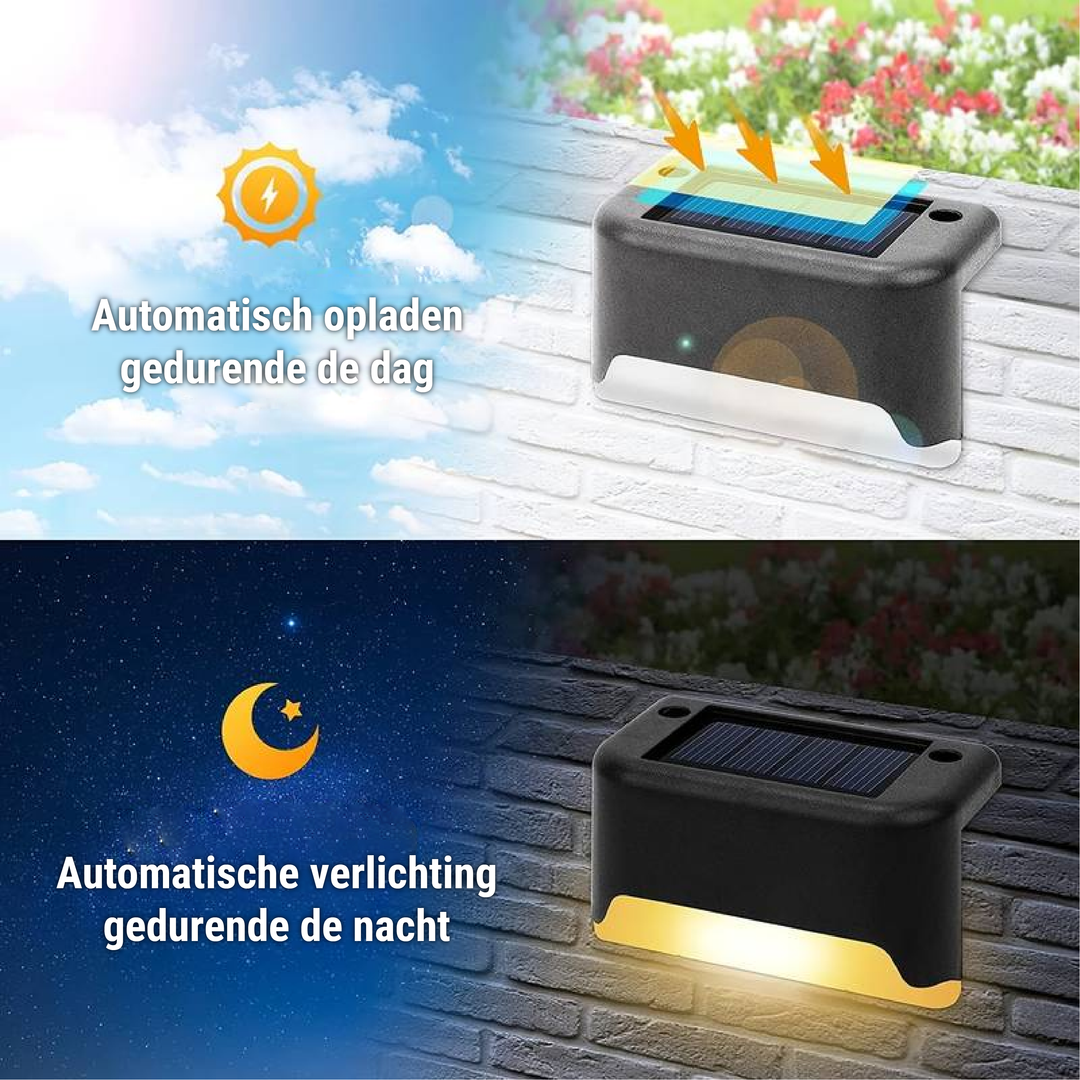 Automatyczna lampa solarna LED do oświetlenia ogrodu, balkonu. Bezprzewodowa, zasilana energią słoneczną.