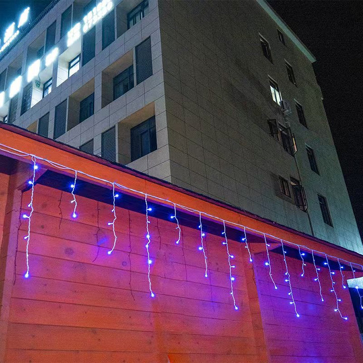 Magiczne sople LED 50m, lampki choinkowe zewnętrzne, wodoodporne. Idealne oświetlenie ogrodu na święta.