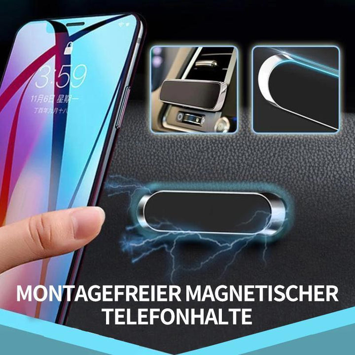 Uniwersalny uchwyt magnetyczny na telefon do samochodu, kompatybilny z różnymi smartfonami.