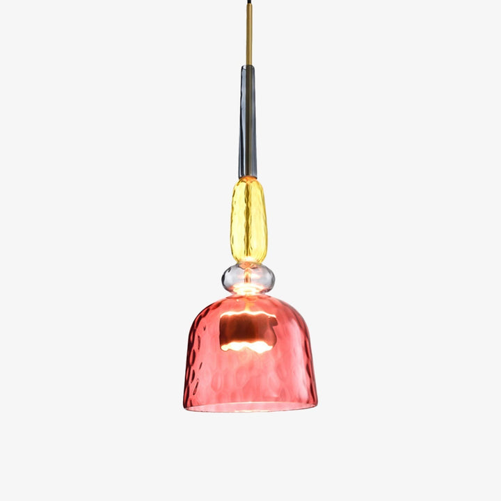 Oświetlenie salonu – designerska kolorowa lampa wisząca Sofia