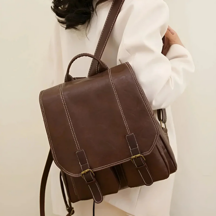 Elegancki plecak retro RetroTrail, uniseks, stylowy i funkcjonalny, idealny do pracy, szkoły i na co dzień.