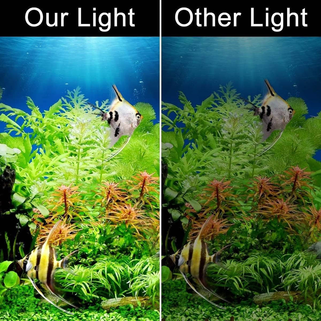 Elegancka, supercienka lampa LED do akwarium. Idealne światło dla ryb i roślin akwariowych.