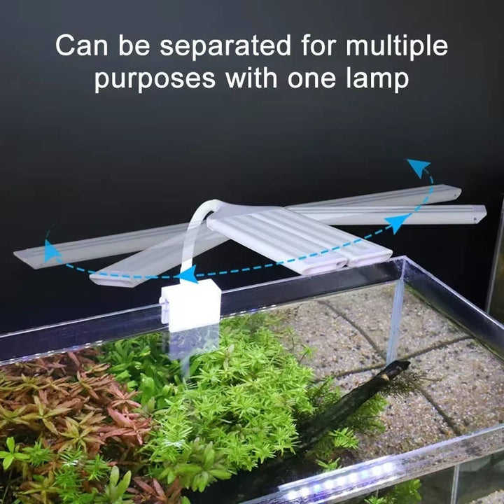 Lampa LED pełne spektrum do akwarium, optymalne światło dla rozwoju roślin i ryb.