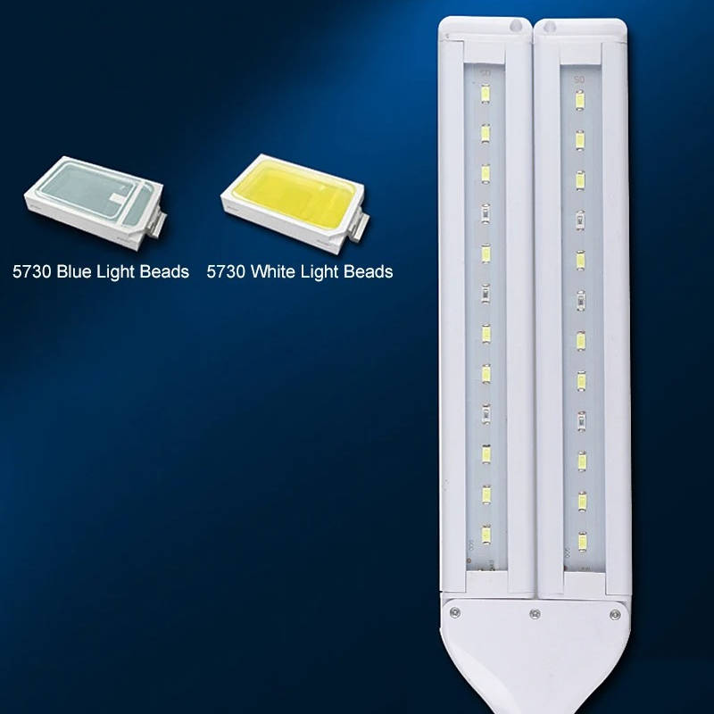 Lampa LED pełne spektrum, uwydatnia kolory ryb i roślin w akwarium, energooszczędna.