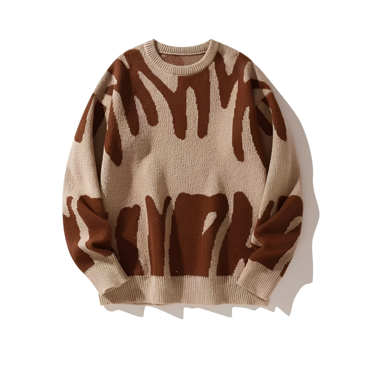 Sweter zimowy Edan, podkreślający męski styl. Ciepły, modny, elegancki sweter, ubrania męskie.