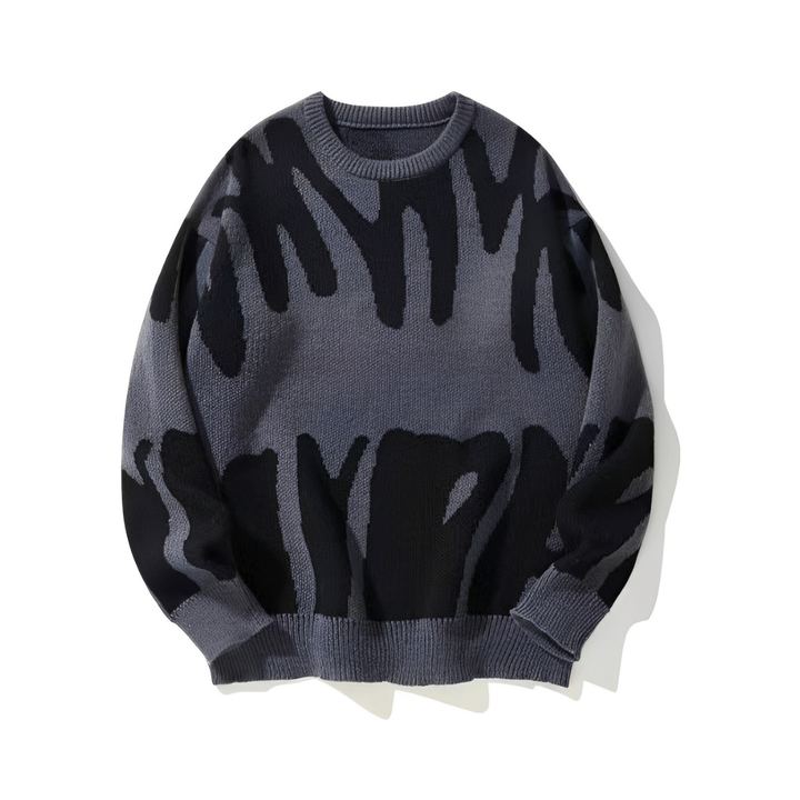 Sweter męski Edan z wysokiej jakości dzianiny. Sweter casual, ciepły i modny na zimę, odzież męska.