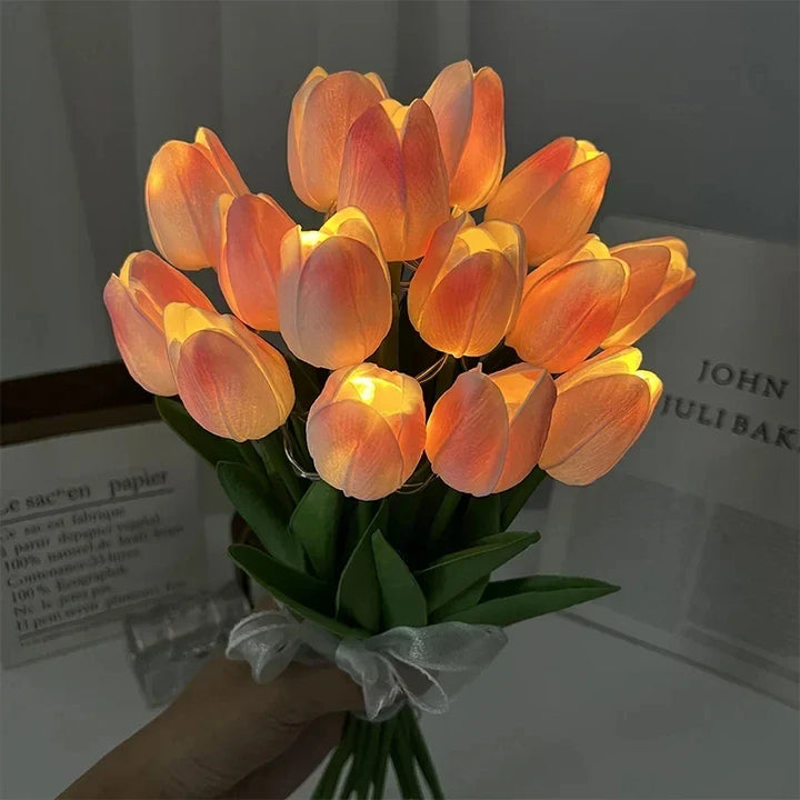 Romantyczne tulipany LED jako prezent. Idealne na dekorację stołu, sypialni lub jako wyjątkowy akcent.