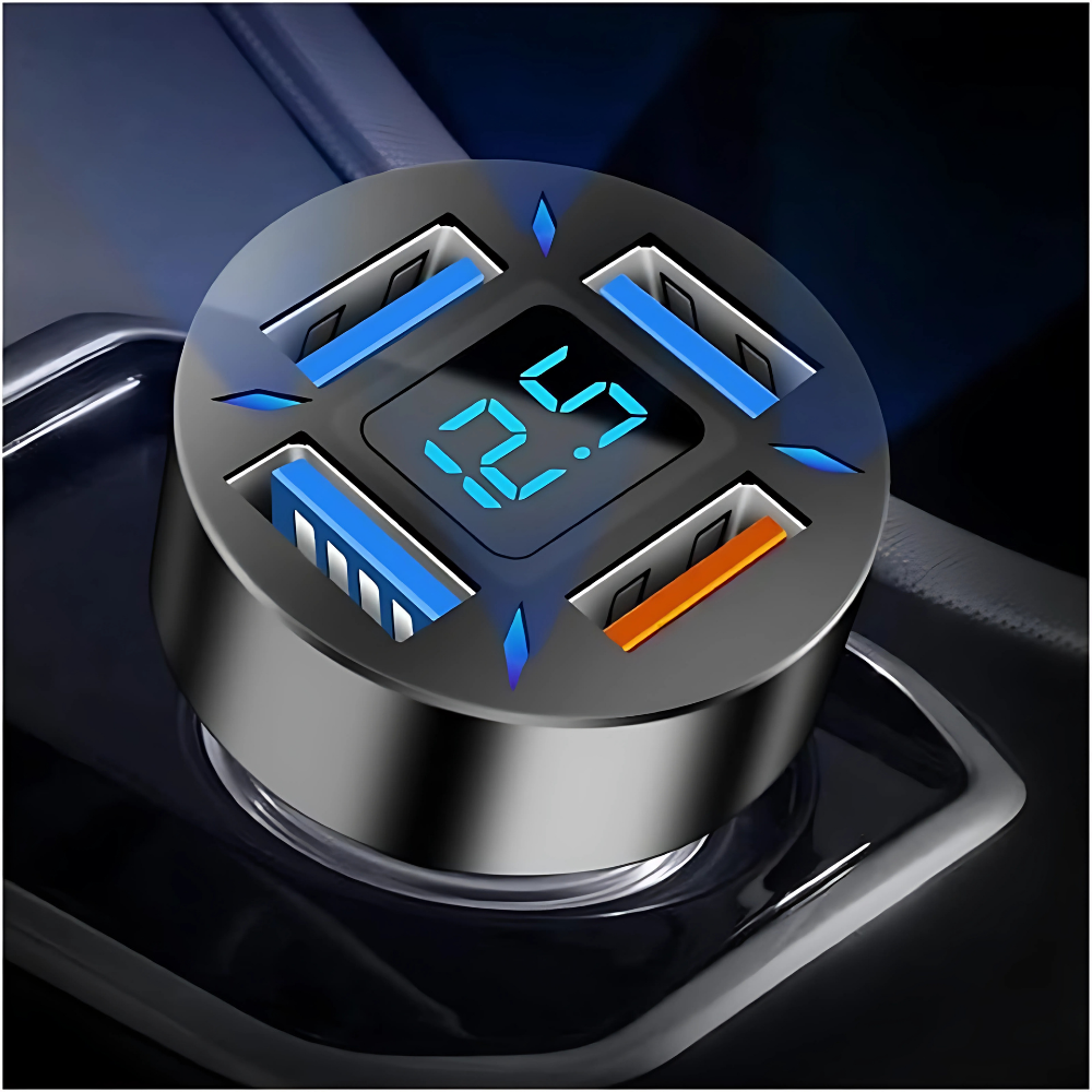 Ładowarka samochodowa 66W USB-C PD i USB-A QC3.0, idealna do ultraszybkiego ładowania telefonów w aucie.