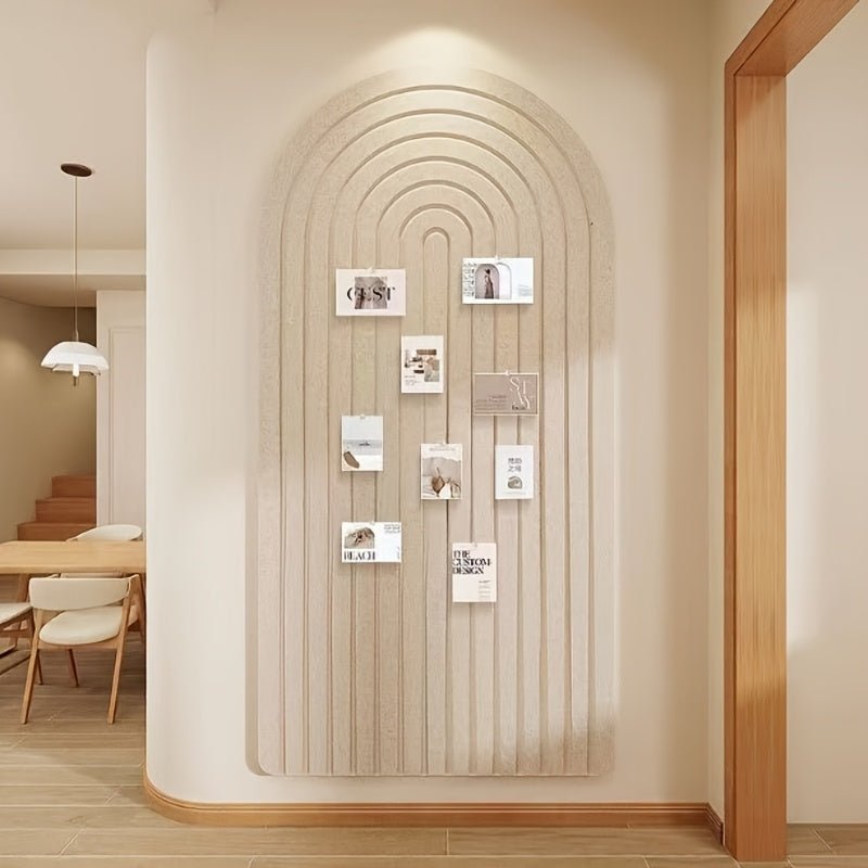 Szczegół zbliżenie na strukturę filcu tablicy pinboard w stylu boho