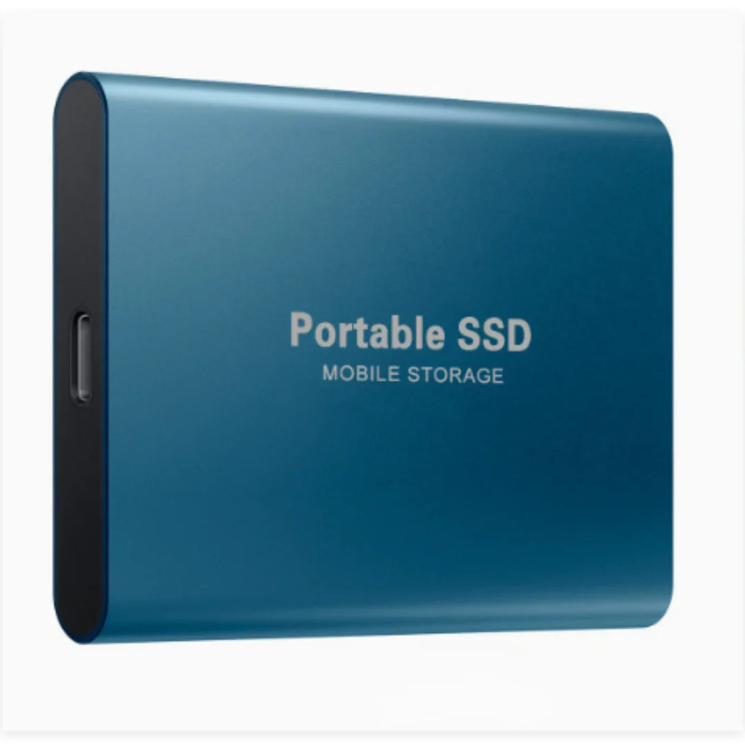 Przenośny dysk SSD 2 TB USB-C jako szybki magazyn danych i akcesorium do komputera.