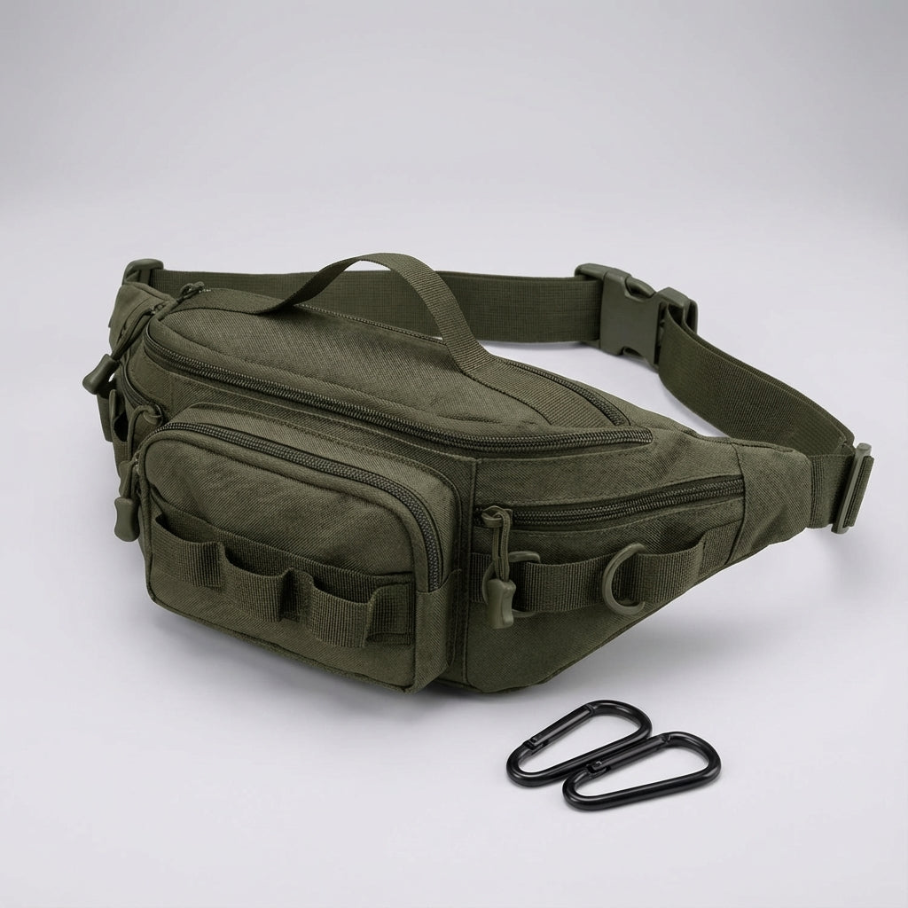 Praktyczna nerka taktyczna EDC z systemem MOLLE. Uniwersalna saszetka survivalowa na outdoorowe przygody.