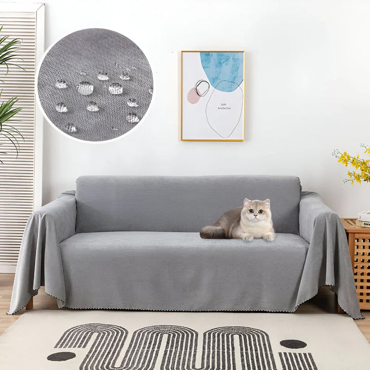 Dekoracyjny pokrowiec na kanapę, zmienia wygląd mebli i dodaje przytulności salonowi.
