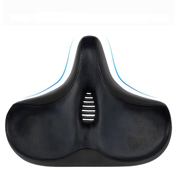Ergonomiczne siodełko do roweru miejskiego, zbliżenie na profil akcesorium