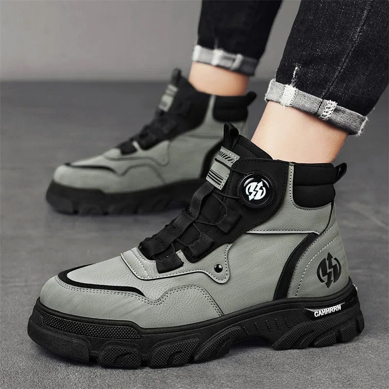 Skórzane buty robocze męskie na budowę i do pracy w terenie