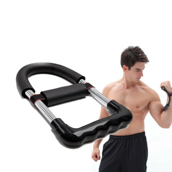 Trener siły nadgarstka z ergonomicznym uchwytem do wzmacniania chwytu, przedramienia i rehabilitacji.