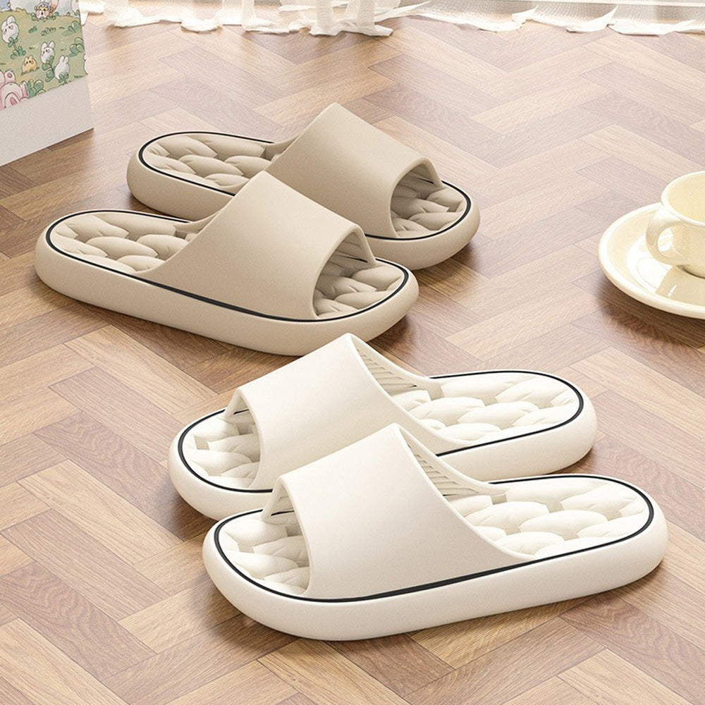 Czarne ultramiękkie kapcie chmurki unisex. Ergonomiczne, szybkoschnące klapki domowe EVA.