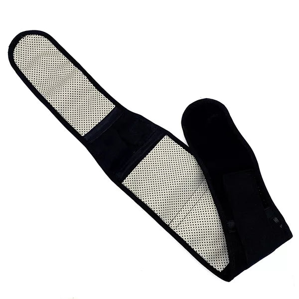 Orteza lędźwiowa z magnesami do korekty postawy i wsparcia pleców. Regulowany pas magnetyczny.