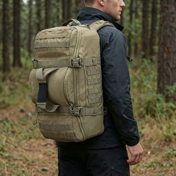Uniseks plecak taktyczny trekkingowy MOLLE 30L. Idealny na wędrówki, kemping i outdoor.