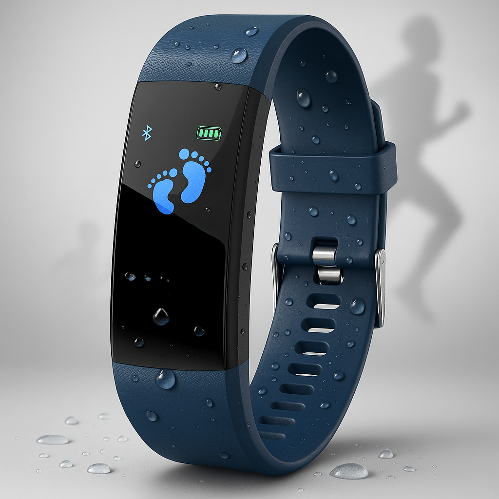 Nowoczesny smartwatch uniseks z dużym wyświetlaczem. Śledzi aktywność fizyczną, zdrowie i zapewnia powiadomienia.