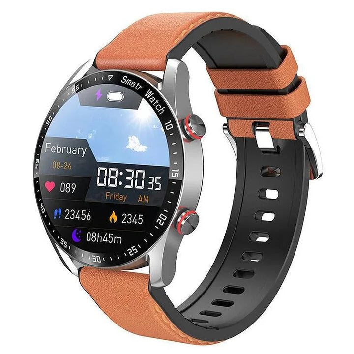 Smartwatch uniseks z NFC do szybkich płatności. Mierzy glukozę, puls, ciśnienie. Wygoda i zdrowie w jednym.