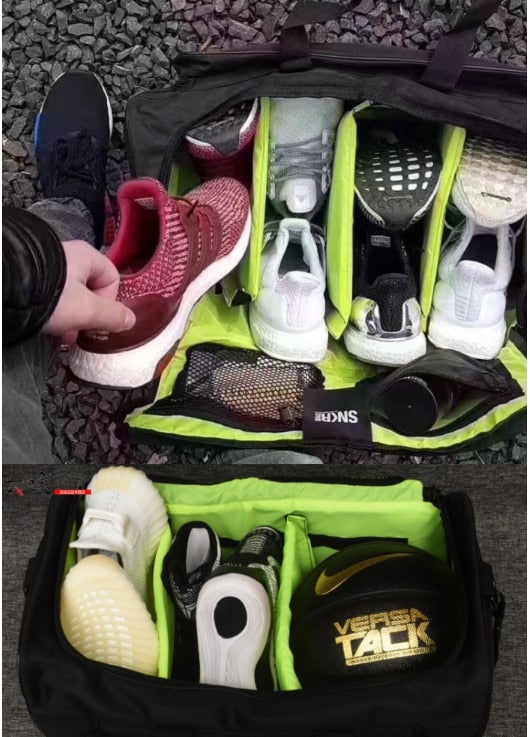 Wodoodporny plecak uniseks z osobną przegrodą na sneakersy. Idealny na podróże i do transportu sprzętu sportowego.