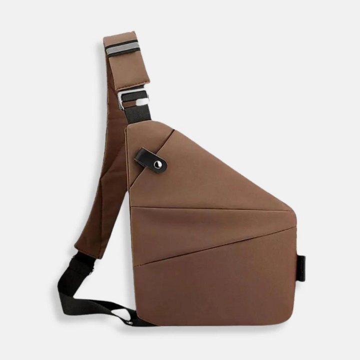 Antykradzieżowa torba crossbody z wieloma przegródkami, wodoodporna.